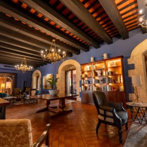 Emblematic Deluxe Dominican Hideaway tour. Lobby in Hodelpa Nicolas de Ovando Emblematic hotel in colonial Santo Domingo